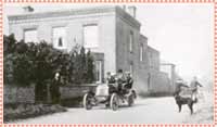 Mr. WH Bradburn with the first car he built in 1904